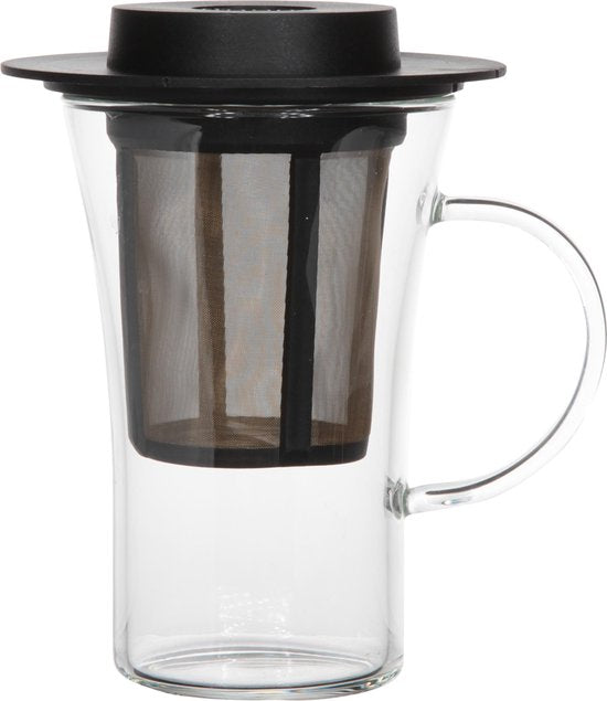 Verre à thé avec filtre et couvercle 280 ML