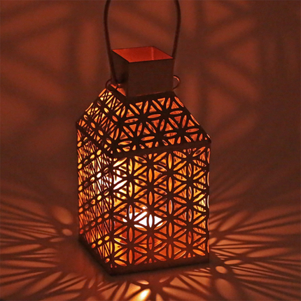 Sfeerlicht Flower of Life met spiegel - kaarshouder