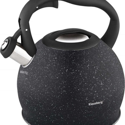 Klausberg fluitketel - 2L - rvs - alle warmtebronnen