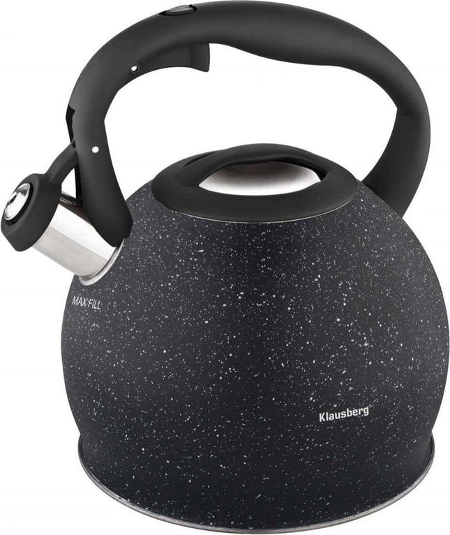 Klausberg fluitketel - 2L - rvs - alle warmtebronnen