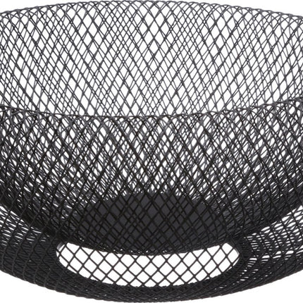 Ronde Fruitschaal / Fruitmand – Zwart Metaal – Ø27 cm