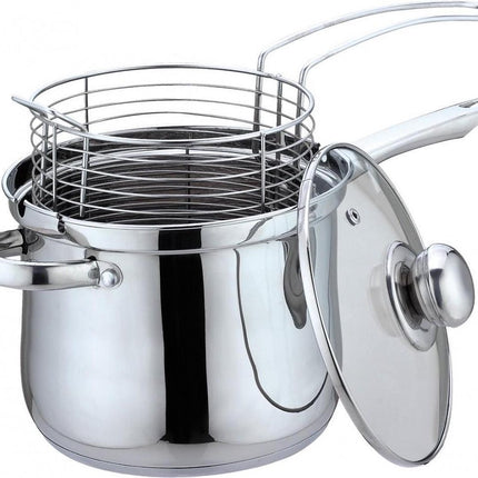 Kinghoff frietpan - 3,6L - rvs - alle warmtebronnen