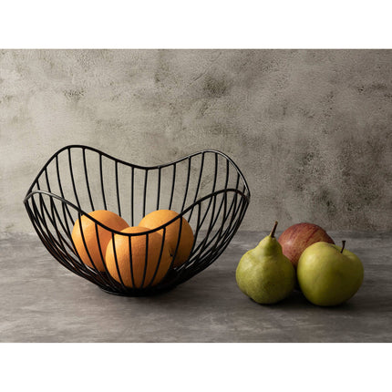 Zwarte Metalen  Fruitkom - Fruitschaal