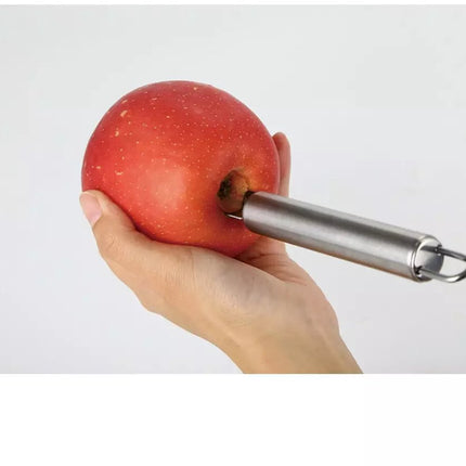 Kinghoff Fruitkernverwijderaar - RVS Staal, Appels, Peren, Tomaten - Gemakkelijk en Hygiënisch Keukengereedschap - Klokhuisverwijderaar