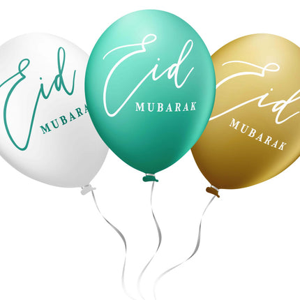 EID mubarak ballonnen mix 6 stuks