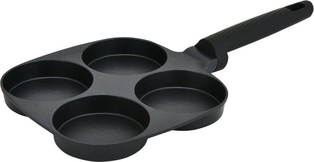 Gebakken ei-pan, pannenkoekenpan - 4 vakjes omelet Pan-Koekenpan - Ontbijt Maker - eierpan - Alle kookplaten