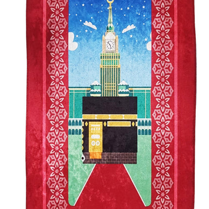 Gebedskleed kaaba 90 x 50 cm