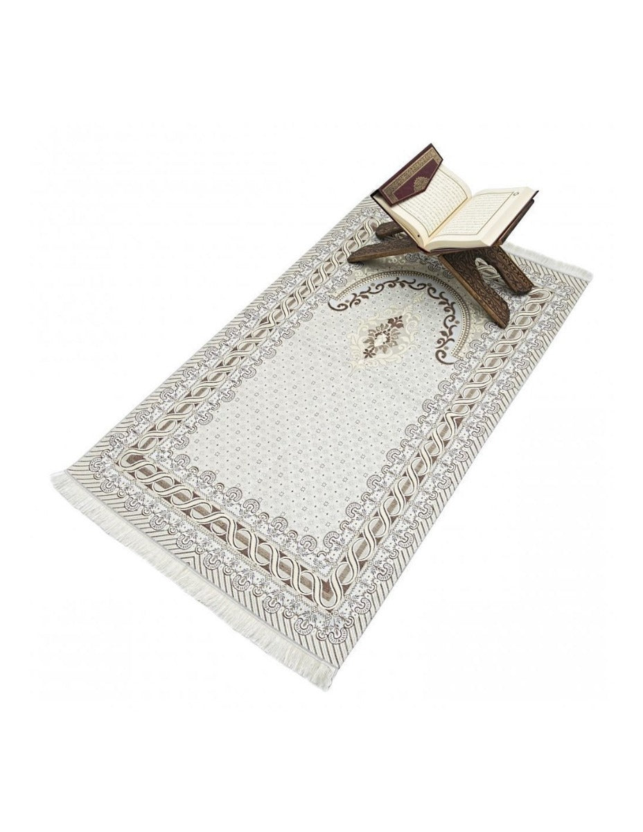 Gebedskleed Satin Ottoman Pattern – sajada met Ottomaans motief, 68 x 110 cm