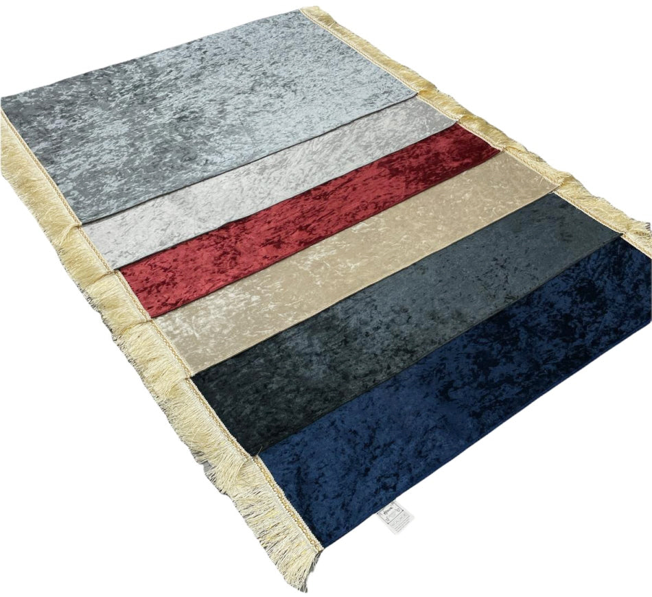 Gebedskleed velours zonder motief – zachte gebedsmat (sajada) met antislip – foto 9