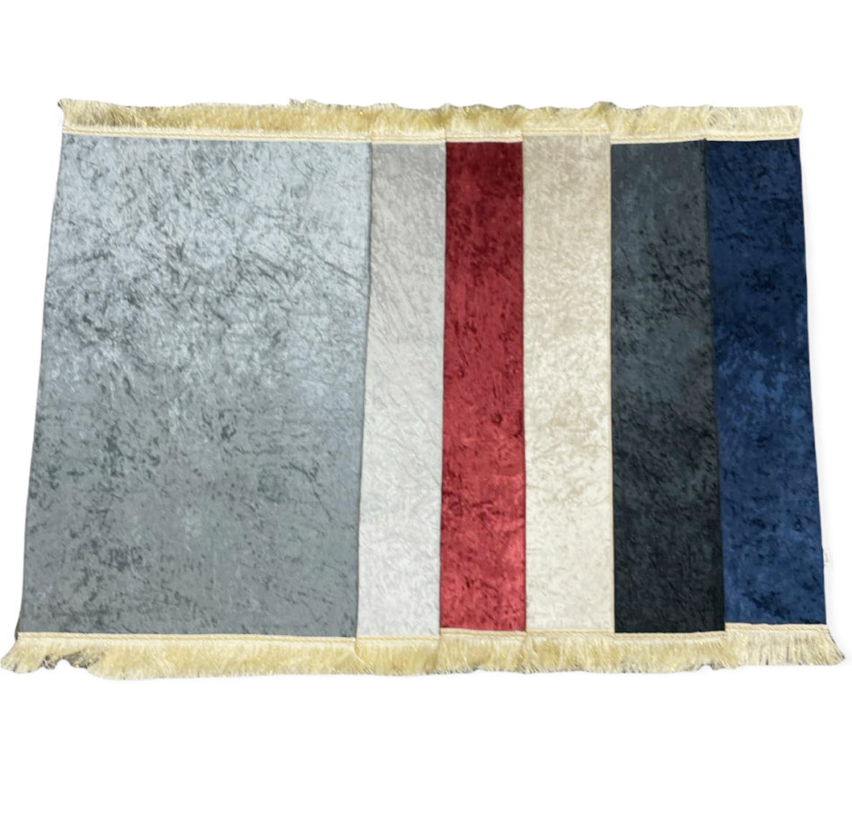 Gebedskleed velours zonder motief – zachte gebedsmat (sajada) met antislip – foto 4