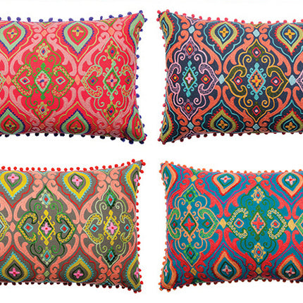 Geborduurd Oosterse design kussenhoes design 40x60cm