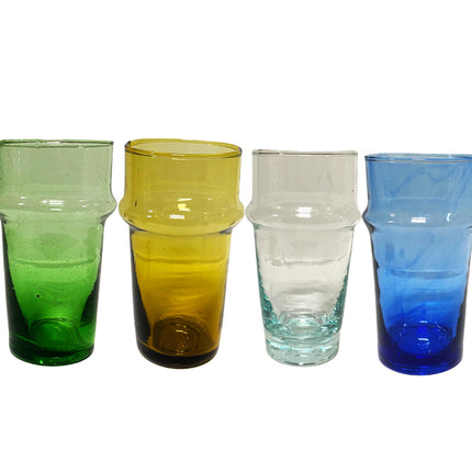 Traditioneel gekleurde Marokkaanse Beldi glazen 12 cm