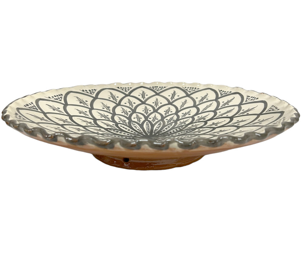 Ribbed Moroccan bowl grey Ø35