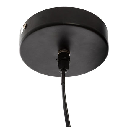 Gestreepte metalen hanglamp