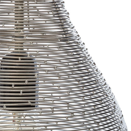 Gestreepte metalen hanglamp