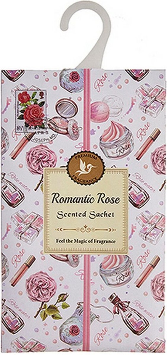 Geurzakjes - Kledingkast - Luchtverfrisser - Toilet - Stofzuiger - Roze bloemen - 1 stuk