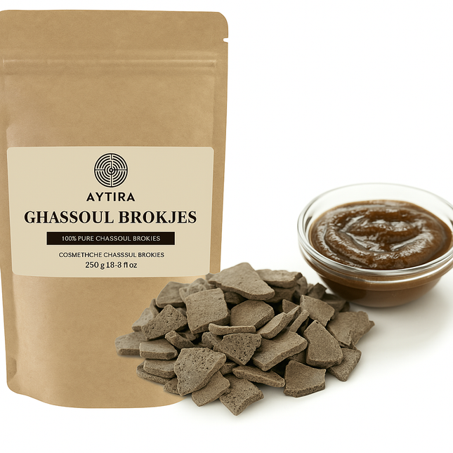 Aytira Ghassoul Brokjes – Natuurlijke Marokkaanse Lava Klei – Voor Huid & Haar – 250g