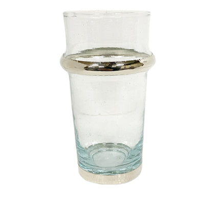 Marokkaans beldi glas zilver set van 3 stk.