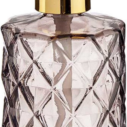 Glas dispenser zeeppompje - goud