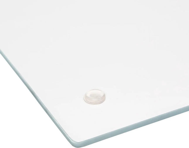 Glas Snijplank - Marmeren Motief - 4 in 1: Aperitief Bord - Snijden - Serveren - 40 x 30 cm