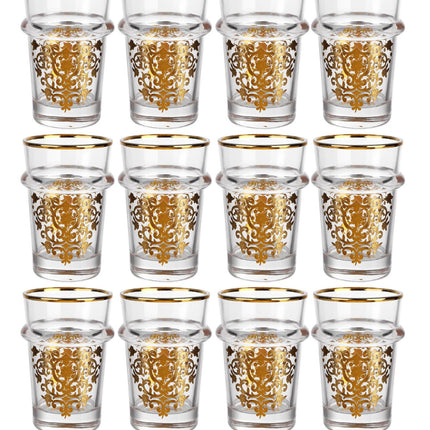 Marokkaanse design Beldi glazen – 12 Delig