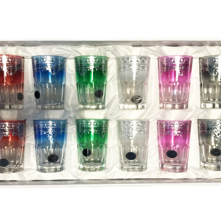 Luxe glazen gekleurd
