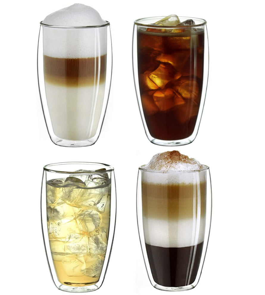 Verres à double paroi - Lot de 4 - 350 ml