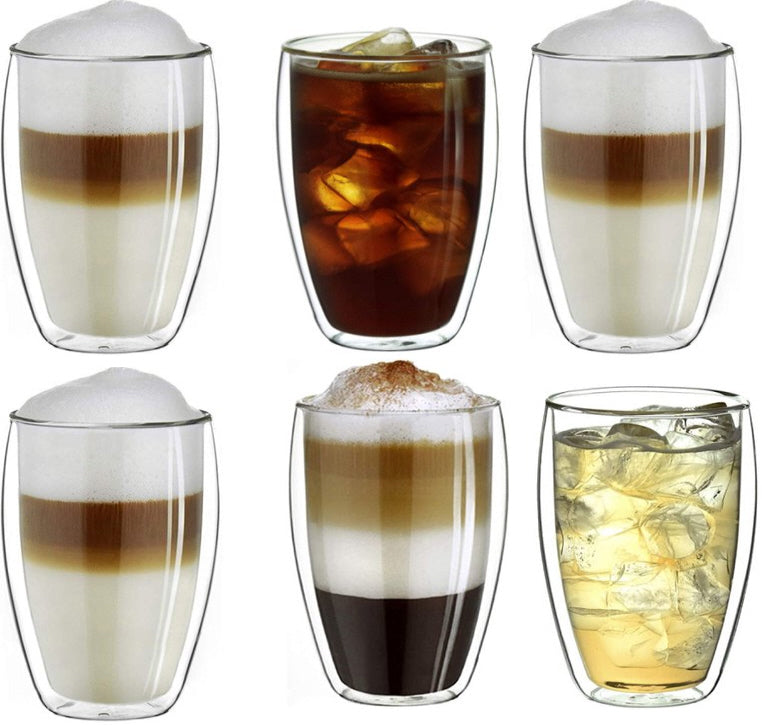Verres à double paroi - Lot de 6 x 350 ml