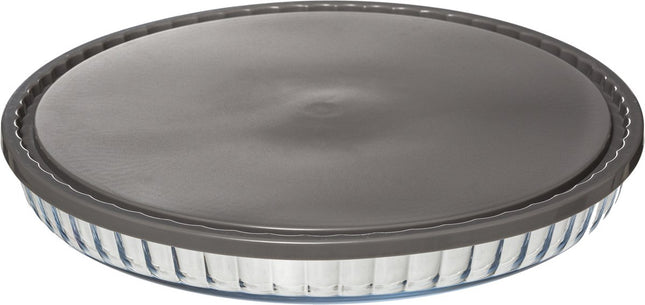 Glazen fruitcakevorm met deksel, Ø 30 cm