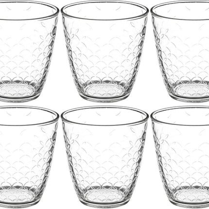 Set van 6x stuks water/sap glazen Rome 250 ml van glas