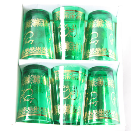 Glazen set (groen)