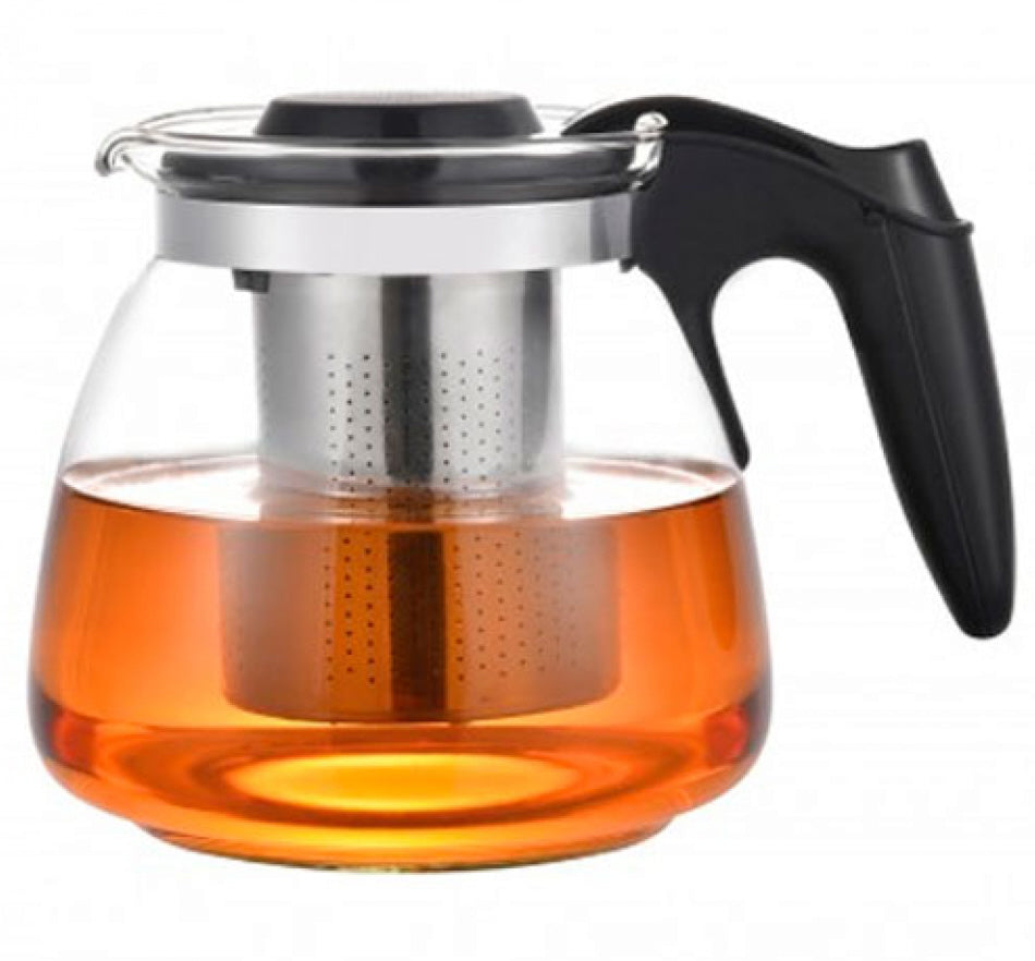 Glazen theepot met filter (infuser) – borosilicaatglas, 900 ml
