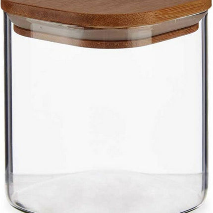 Glazen Voorraadpot Met Bamboe Deksel (880 ml)
