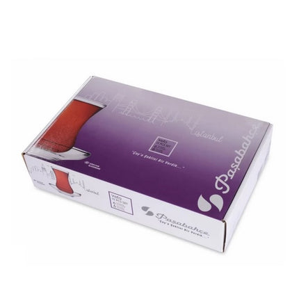Turkse Theeglazen Met Onderzetters – Set van 6 – 130 ML