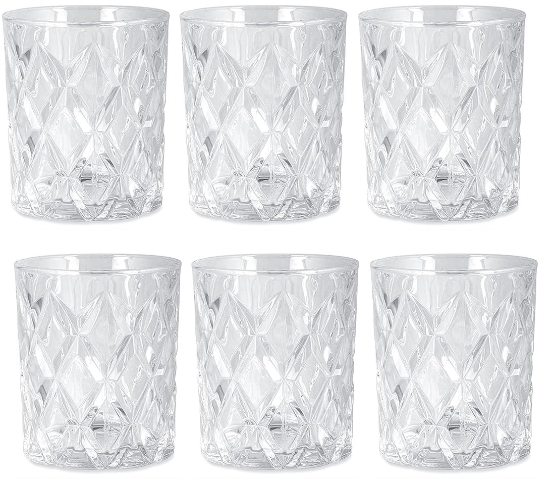 Set of 6 Glace Elegance tumbler glasses