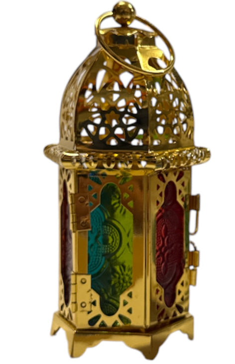 Mini Lanterne Orientale en Métal - Bougeoir 16 cm
