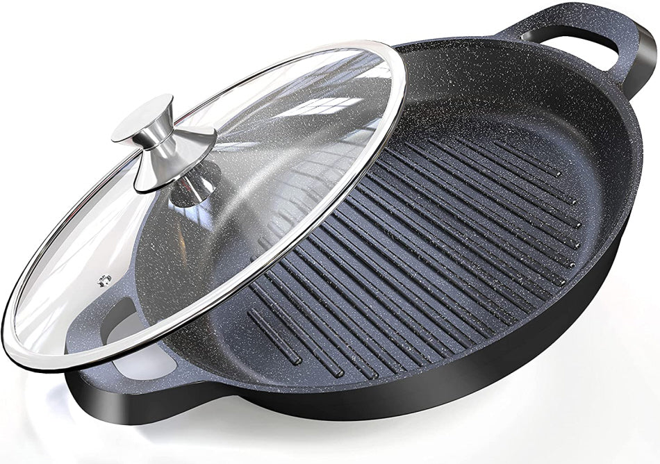 Non-stick cast aluminum grill pan 32 cm