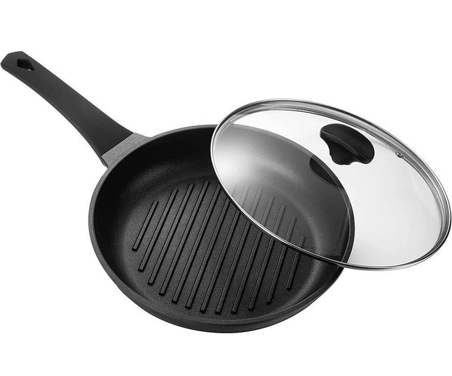 Ronde Grillpan met deksel - steakpan