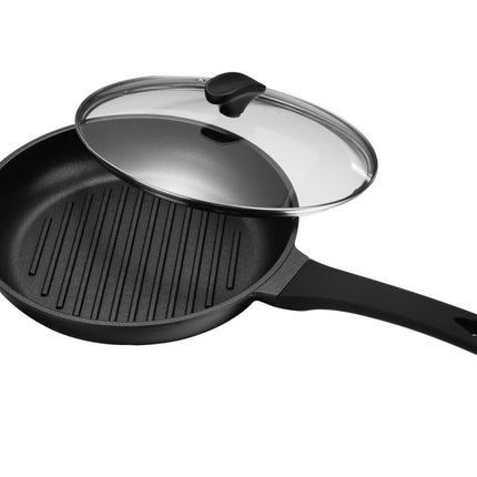 Ronde Grillpan met deksel - steakpan