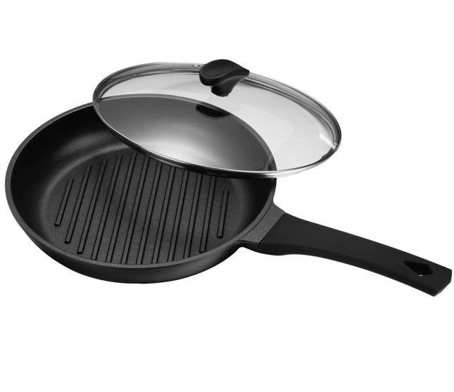 Ronde Grillpan met deksel - steakpan