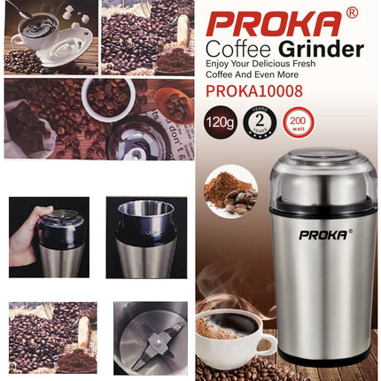 Elektrische koffie molen - grinder rvs 120g