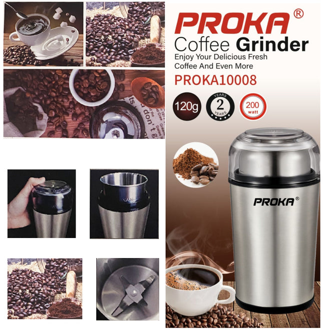 Elektrische koffie molen - grinder rvs 120g