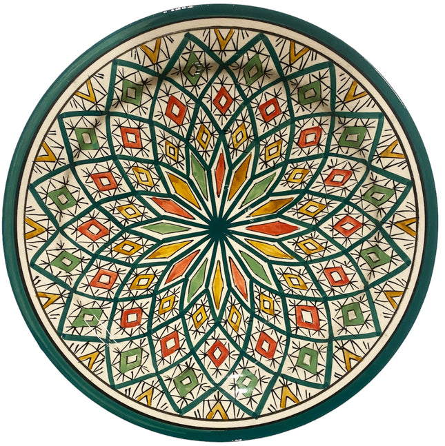 Marokkaanse schaal zwaka groen 35 cm