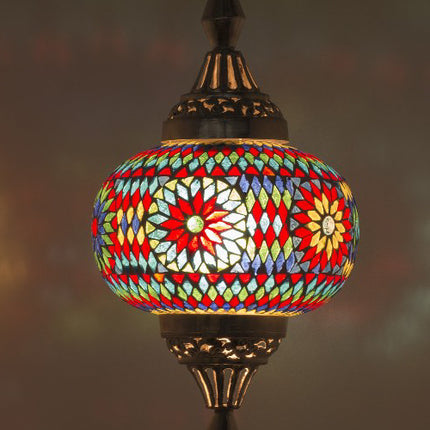 Oosterse hang lamp Gaya mozaïek multicolour