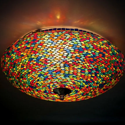 Grote oosterse mozaïek plafonniere multi colour - 38 cm