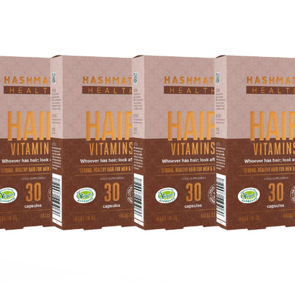 Haarvitamines bundel 4 pak - Halal en Vegan gecertificeerd