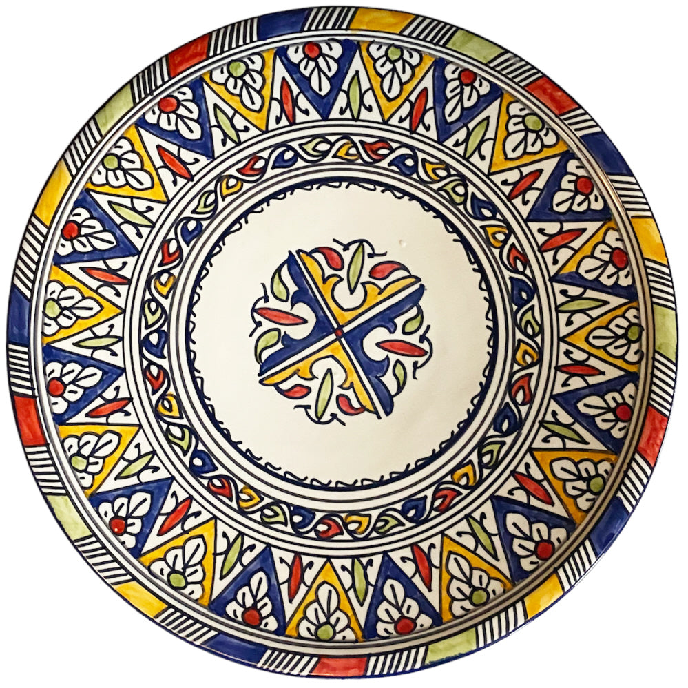 Plat en céramique Fès 35 cm