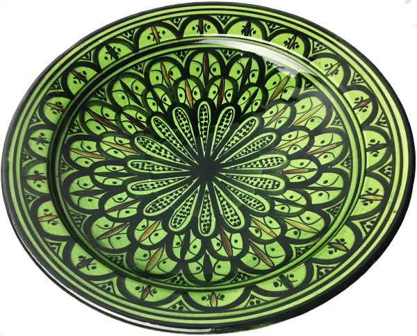 Marokkaanse Schaal groen 35 cm