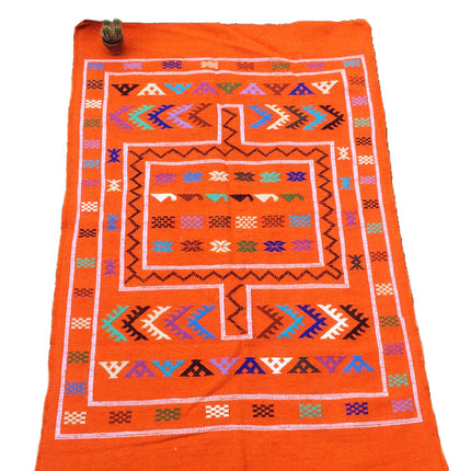 Kelim kleed oranje 150 x 90 cm