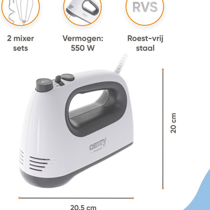 Mixer - Handmixer -  750W - Turbo functie